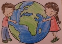 Рисунок 7 Любовь к Земле на Конкурс Мир в Ладошках Апрель 2024