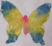 Бабочка Рисунок из Соли